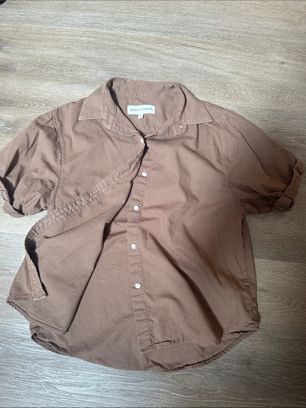 Aritzia Denim Forum The Jane Shirt Button Up Blouse - Picture 6 of 8